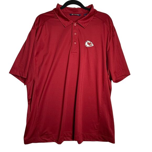Kansas City Chiefs Polo Shirt - Men’s 2XL Red - Picture 1 of 9